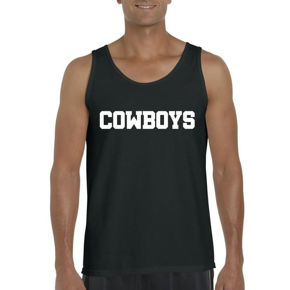 MmF - Men's Tank Top for Men, up to Men Size 3XL - Cowboys