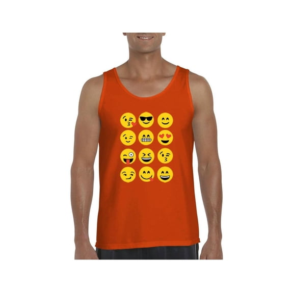 MmF - Men's Tank Top for Men, up to Men Size 3XL - Emoji Group
