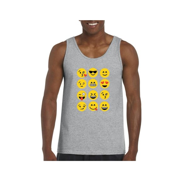 MmF - Men's Tank Top for Men, up to Men Size 3XL - Emoji Group
