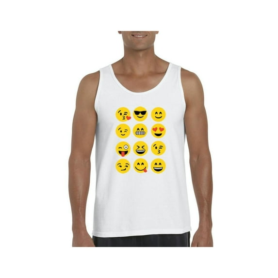 MmF - Men's Tank Top for Men, up to Men Size 3XL - Emoji Group
