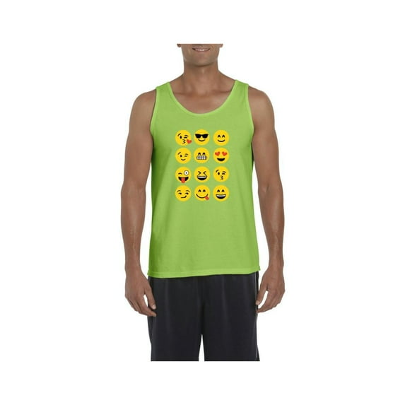 MmF - Men's Tank Top for Men, up to Men Size 3XL - Emoji Group