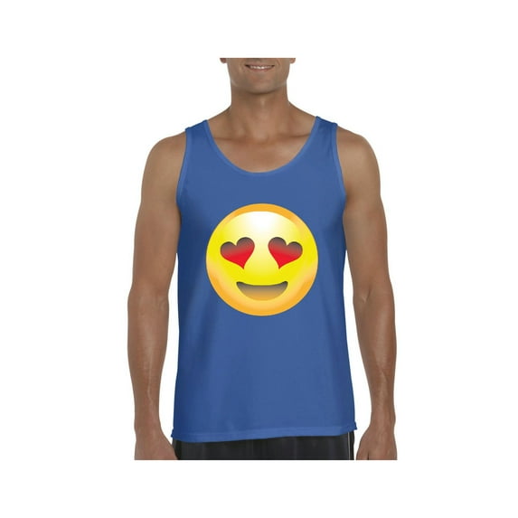 Men's Tank Top for Men - Emoji Heart-Shaped Eyes