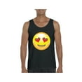 thumbnail image 1 of MmF - Men's Tank Top for Men, up to Men Size 3XL - Emoji Heart-Shaped Eyes, 1 of 5