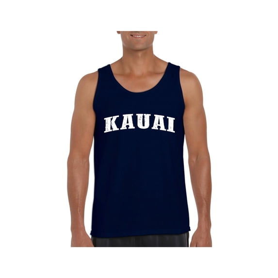 MmF - Men's Tank Top for Men, up to Men Size 3XL - Kauai Hawaii