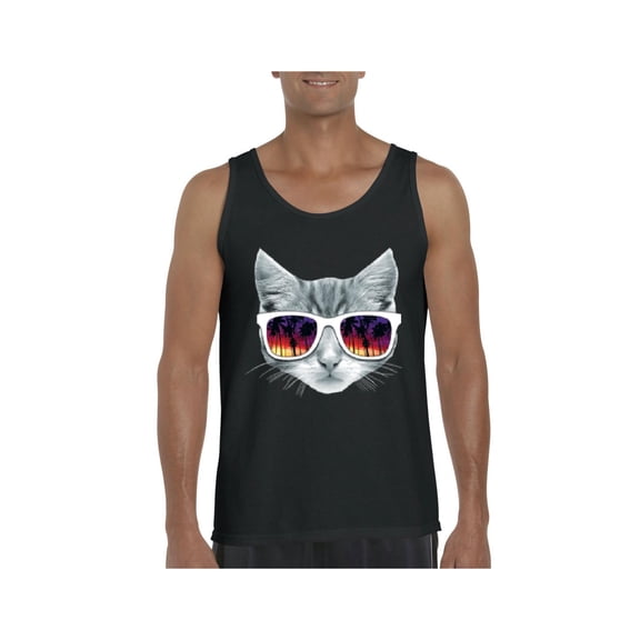 MmF - Men's Tank Top for Men, up to Men Size 3XL - Kitty