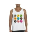 thumbnail image 1 of MmF - Men's Tank Top for Men, up to Men Size 3XL - Love Food Donuts Doughnuts, 1 of 5
