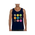 thumbnail image 1 of MmF - Men's Tank Top for Men, up to Men Size 3XL - Love Food Donuts Doughnuts, 1 of 5