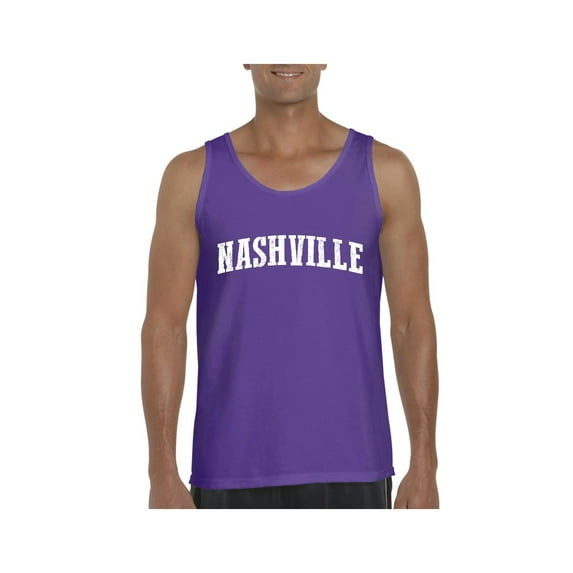 MmF - Men's Tank Top for Men, up to Men Size 3XL - Nashville Tennessee Flag