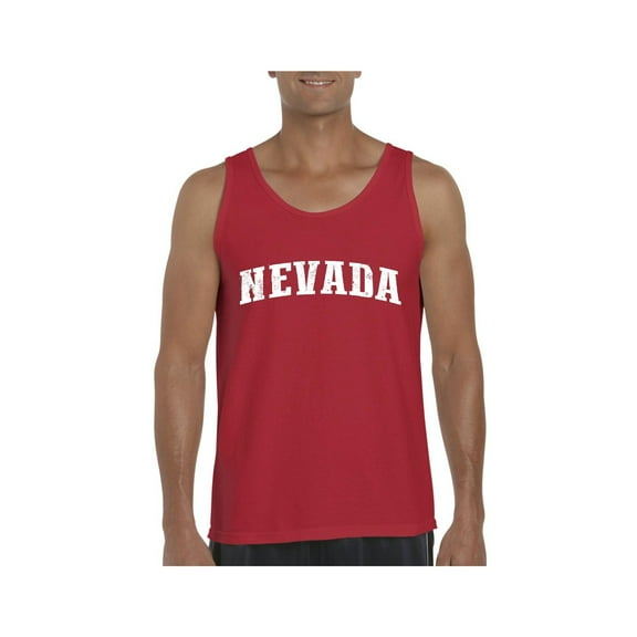 MmF - Men's Tank Top for Men, up to Men Size 3XL - Nevada Las Vegas