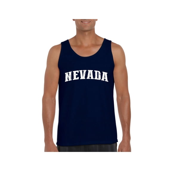 MmF - Men's Tank Top for Men, up to Men Size 3XL - Nevada Las Vegas
