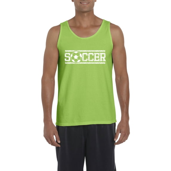 MmF - Men's Tank Top for Men, up to Men Size 3XL - Soccer With Ball