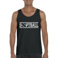 thumbnail image 1 of MmF - Men's Tank Top for Men, up to Men Size 3XL - Softball with Ball, 1 of 5