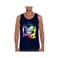 thumbnail image 1 of MmF - Men's Tank Top for Men, up to Men Size 3XL - Space Cat, 1 of 5