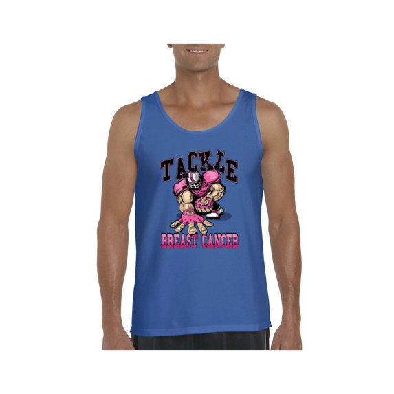 MmF - Men's Tank Top for Men, up to Men Size 3XL - Tackle Breast Cancer