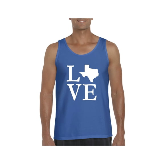 MmF - Men's Tank Top for Men, up to Men Size 3XL - Texas Flag