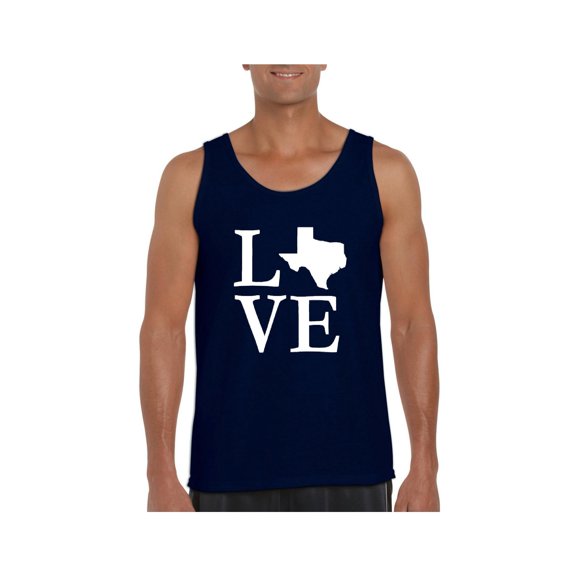 MmF - Men's Tank Top for Men, up to Men Size 3XL - Texas Flag