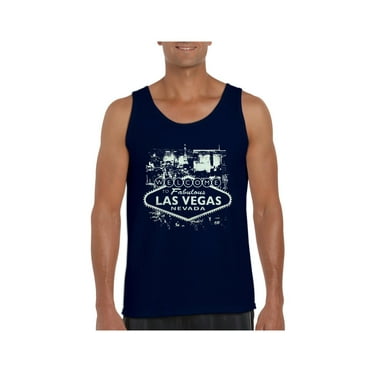 MmF - Men's Tank Top for Men, up to Men Size 3XL - Welcome to Las Vegas Nevada