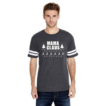 MmF - Mens Football Fine Jersey T-shirts - Christmas Mama Claus