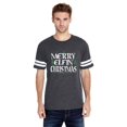 thumbnail image 1 of MmF - Mens Football Fine Jersey T-shirts - Merry Christmas ELF in Green, 1 of 5