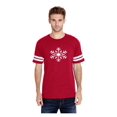 thumbnail image 1 of MmF - Mens Football Fine Jersey T-shirts - Snowflake Christmas New Year, 1 of 5