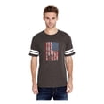 thumbnail image 1 of MmF - Mens Football Fine Jersey T-shirts, up to Size 3XL - American Flag 4th of July, 1 of 5