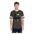 thumbnail image 1 of MmF - Mens Football Fine Jersey T-shirts, up to Size 3XL - Autism Awareness, 1 of 5