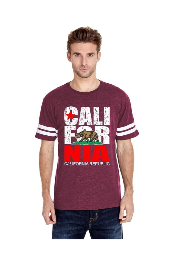 MmF - Mens Football Fine Jersey T-shirts, up to Size 3XL - California Cali