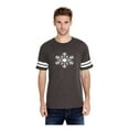 thumbnail image 1 of MmF - Mens Football Fine Jersey T-shirts, up to Size 3XL - Christmas Snowflake, 1 of 5