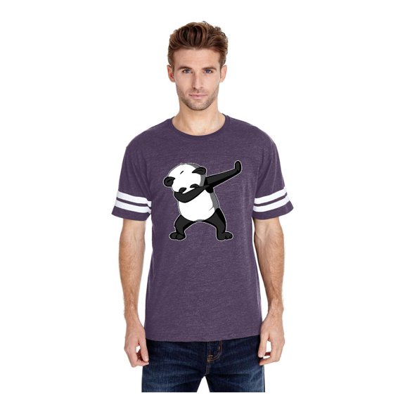 MmF - Mens Football Fine Jersey T-shirts, up to Size 3XL - Dancing Panda