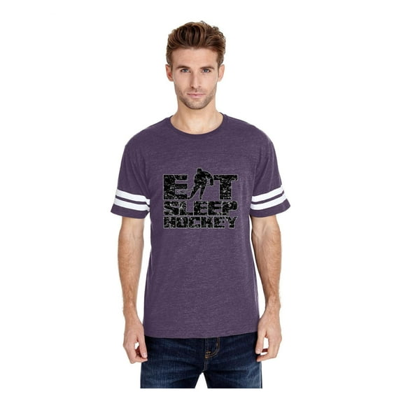 MmF - Mens Football Fine Jersey T-shirts, up to Size 3XL - Eat Sleep Hockey
