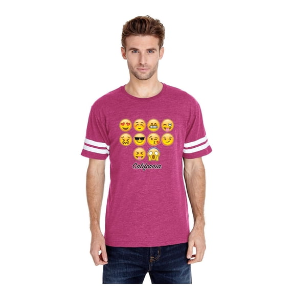 MmF - Mens Football Fine Jersey T-shirts, up to Size 3XL - Emoji Entourage
