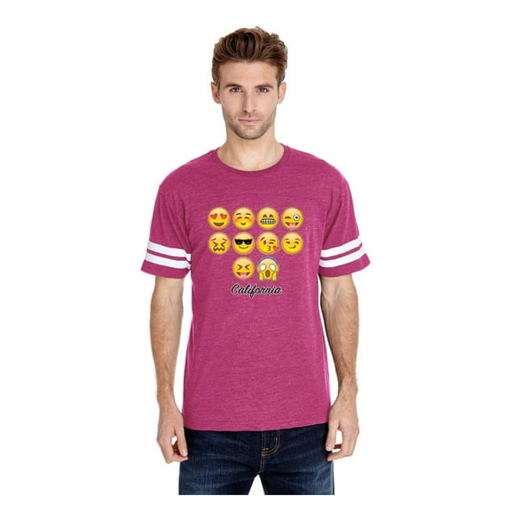 MmF - Mens Football Fine Jersey T-shirts, up to Size 3XL - Emoji Entourage