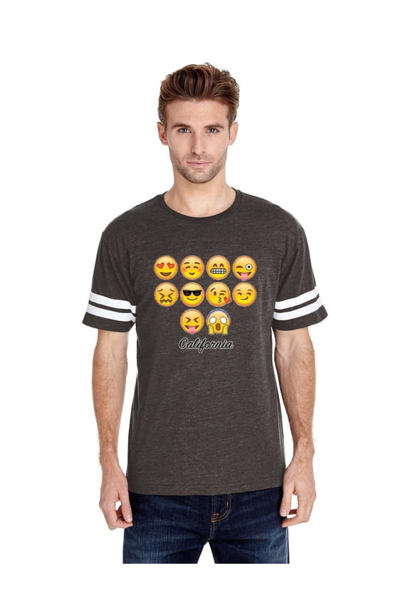 MmF - Mens Football Fine Jersey T-shirts, up to Size 3XL - Emoji Entourage