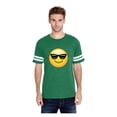 thumbnail image 1 of MmF - Mens Football Fine Jersey T-shirts, up to Size 3XL - Emoji Heart-Shaped Eyes, 1 of 5