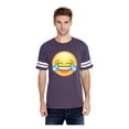 thumbnail image 1 of MmF - Mens Football Fine Jersey T-shirts, up to Size 3XL - Emoji Laughing Tears, 1 of 5