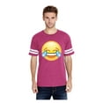 thumbnail image 1 of MmF - Mens Football Fine Jersey T-shirts, up to Size 3XL - Emoji Laughing Tears, 1 of 5