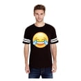 thumbnail image 1 of MmF - Mens Football Fine Jersey T-shirts, up to Size 3XL - Emoji Laughing Tears, 1 of 5