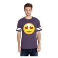 thumbnail image 1 of MmF - Mens Football Fine Jersey T-shirts, up to Size 3XL - Emoji Smiling Face, 1 of 5
