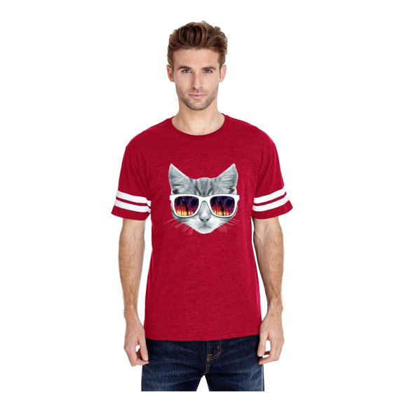 MmF - Mens Football Fine Jersey T-shirts, up to Size 3XL - Kitty