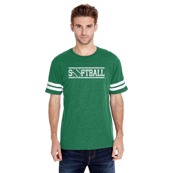 MmF - Mens Football Fine Jersey T-shirts, up to Size 3XL - Softball with Ball