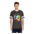 thumbnail image 1 of MmF - Mens Football Fine Jersey T-shirts, up to Size 3XL - Space Cat, 1 of 5