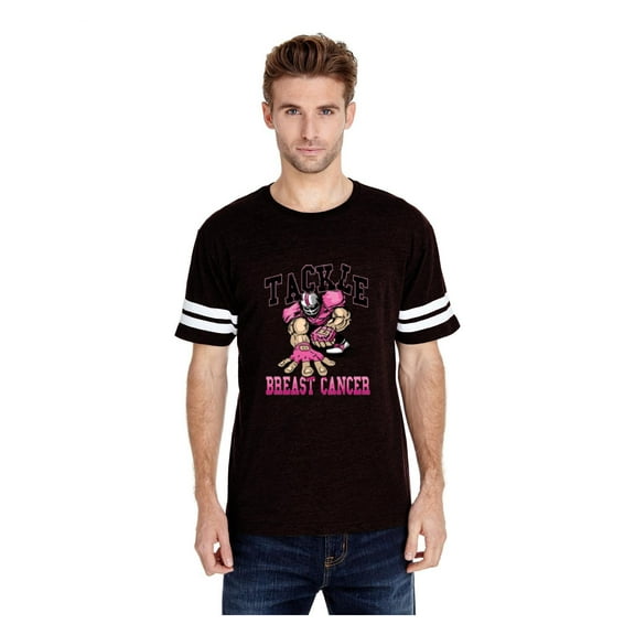 MmF - Mens Football Fine Jersey T-shirts, up to Size 3XL - Tackle Breast Cancer