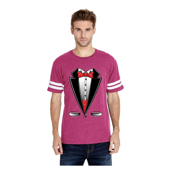 MmF - Mens Football Fine Jersey T-shirts, up to Size 3XL - Tuxedo Prom Costume