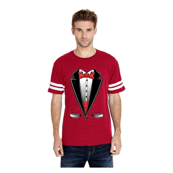 MmF - Mens Football Fine Jersey T-shirts, up to Size 3XL - Tuxedo Prom Costume