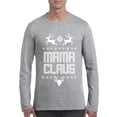 thumbnail image 1 of MmF - Mens Long Sleeve T-Shirts - Christmas Mama Claus Deers, 1 of 5
