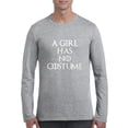 thumbnail image 1 of MmF - Mens Long Sleeve T-Shirts - Halloween A Girl Has No Costume, 1 of 5