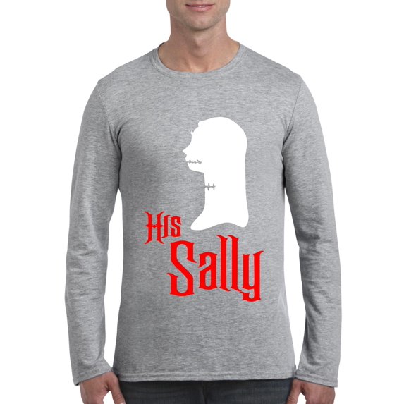 MmF - Mens Long Sleeve T-Shirts - Halloween Her Jack Matching Halloween Couple