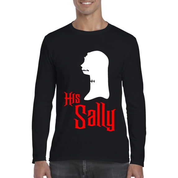 MmF - Mens Long Sleeve T-Shirts - Halloween Her Jack Matching Halloween Couple