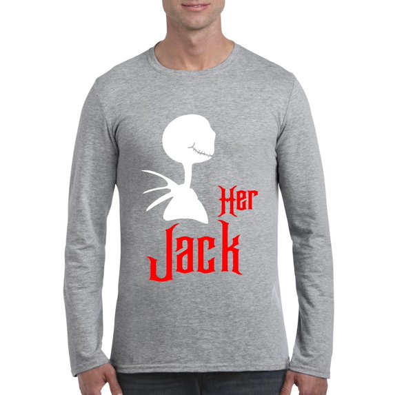 MmF - Mens Long Sleeve T-Shirts - Halloween His Sally Matching Halloween Couple