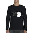 thumbnail image 1 of MmF - Mens Long Sleeve T-Shirts - Halloween Let`s Get Sheet Faced Ghost, 1 of 5